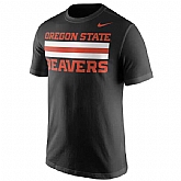Oregon State Beavers Nike Team Stripe WEM T-Shirt - Black,baseball caps,new era cap wholesale,wholesale hats
